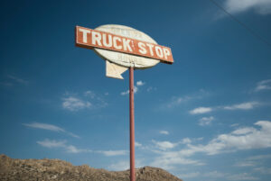 truck stop sign