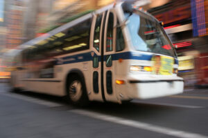 Bus in the city