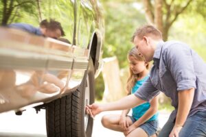 check tire pressure spring cleaning car after winter