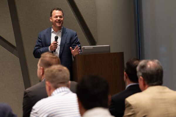 Attorney Michael Goldberg speaking at Breakfast Workshop