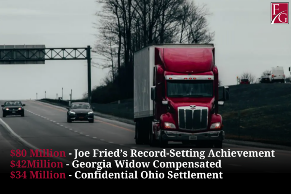 Semi-truck on the highway